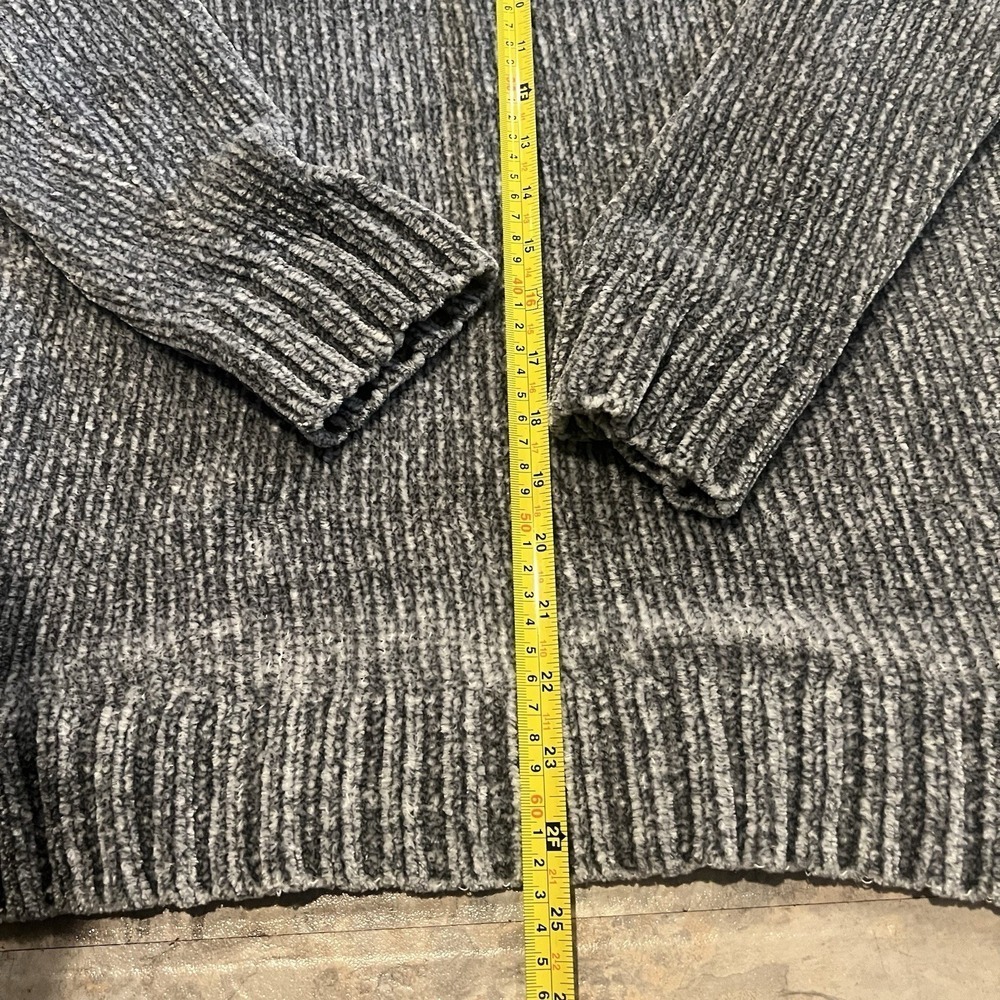 Orvis Sweater Womens Large Chenille Tunic V-Neck Long Sleeve Pullover Ribbed - Picture 5 of 6